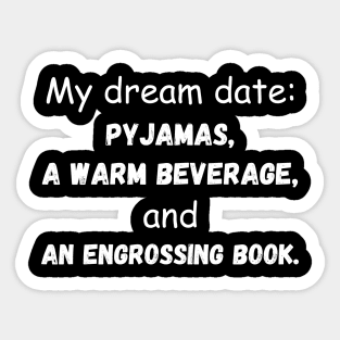 Introvert's Dream Date Recipe Sticker